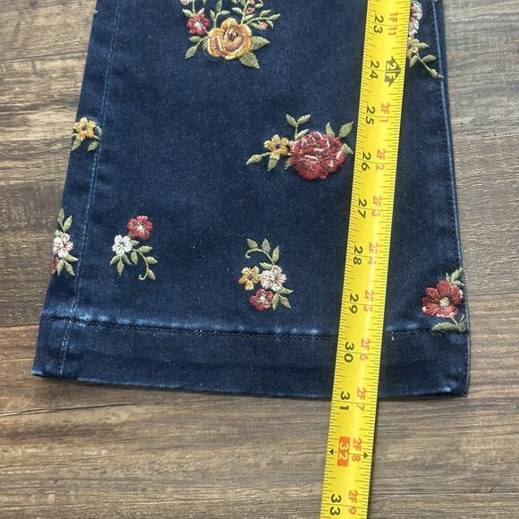 Driftwood Embroidered Floral Bootcut Dark Washed Wyatt Women's Jeans Size 25 NWT - Picture 14 of 15